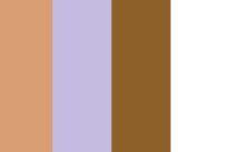  shades of lavender, caramel, white and gold